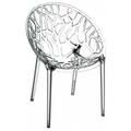 Facelift First Crystal Polycarbonate Modern Dining Chair Transparent Transparent Clear FA3437476